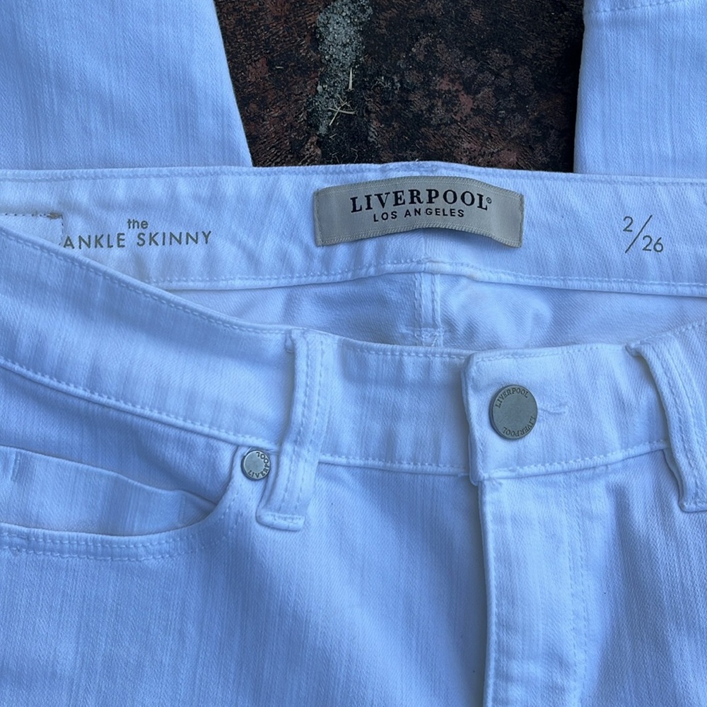 Liverpool White the ankle Skinny Jeans Size 2/26 - Picture 2 of 7